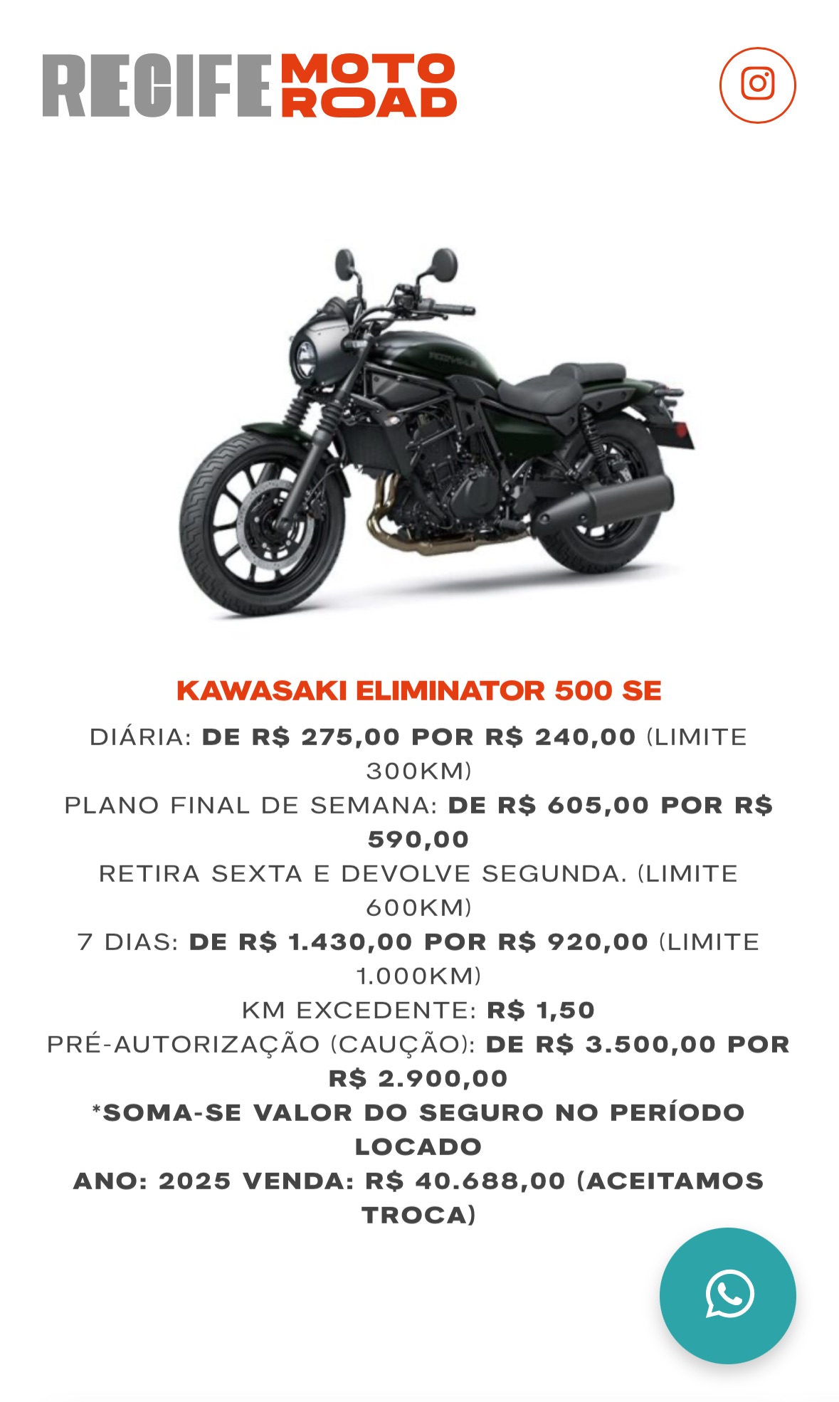 Kawasaki ELIMINATOR 500 SE